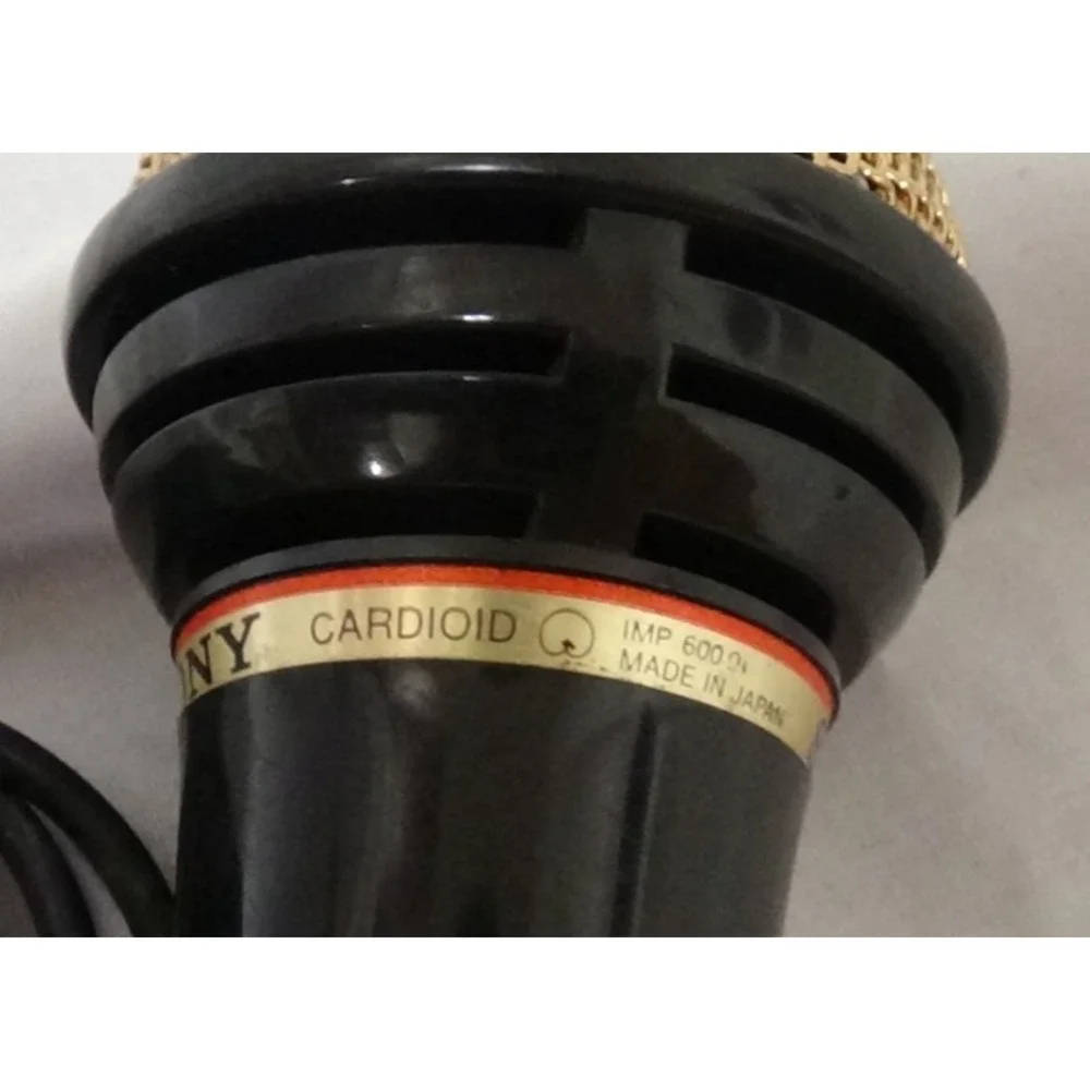 Microphone Sony Cardioid F-VS7 Dynamic Omnidirectional. Gold Color 6